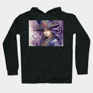 Mystical Portrait of Dark Magician Girl: An Abystyle Masterpiece Hoodie